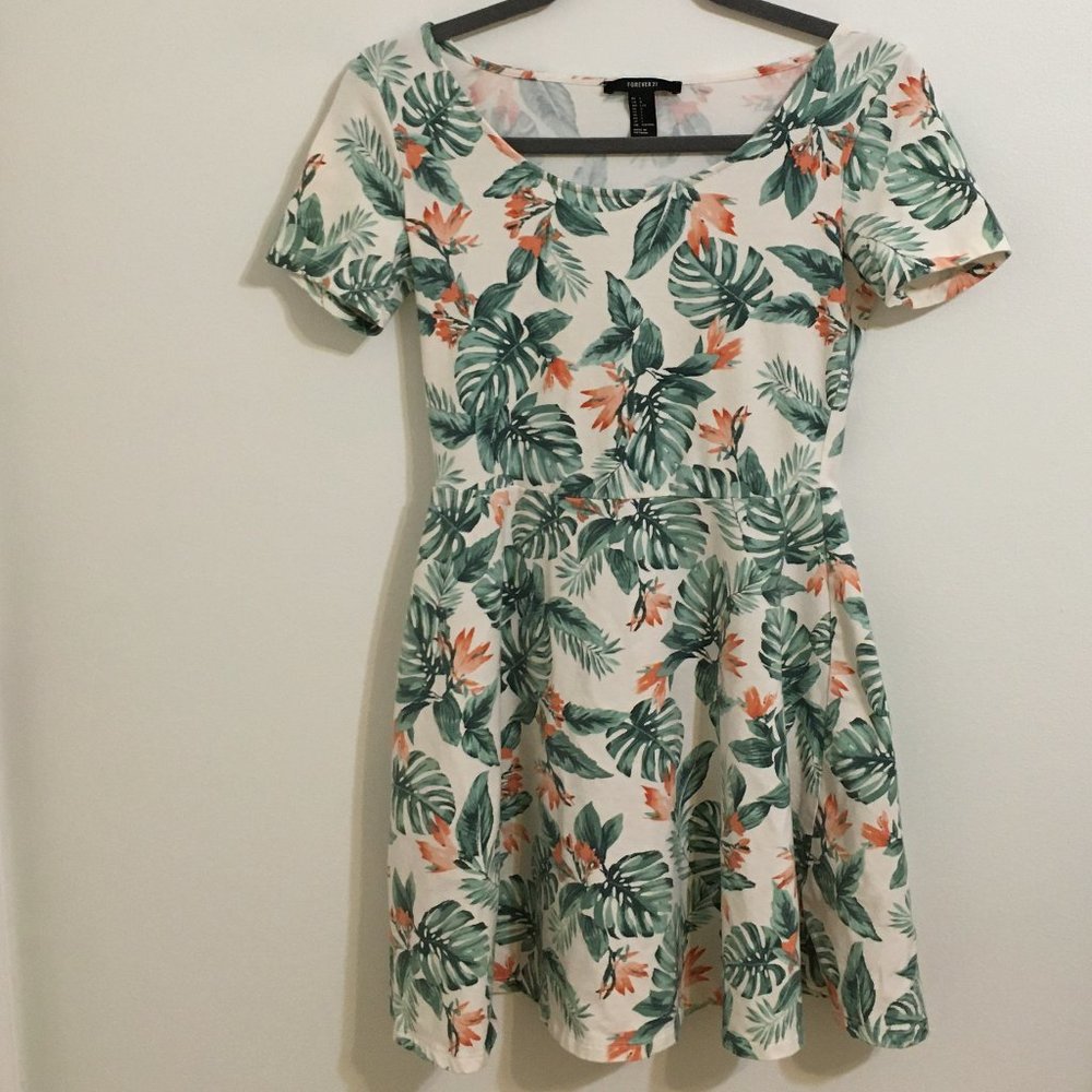 Floral Palm Tree Dress
